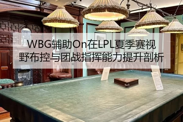WBG辅助On在LPL夏季赛视野布控与团战指挥能力提升剖析